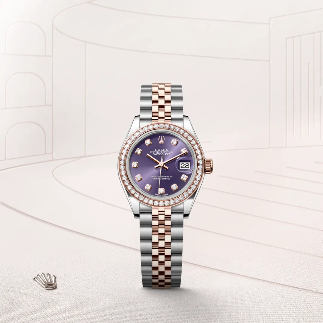 Rolex Lady-Datejust en Rolesor Everose – combinaison d’acier Oystersteel et d’or Everose M279381RBR-0015 chez Bijouterie Mornier