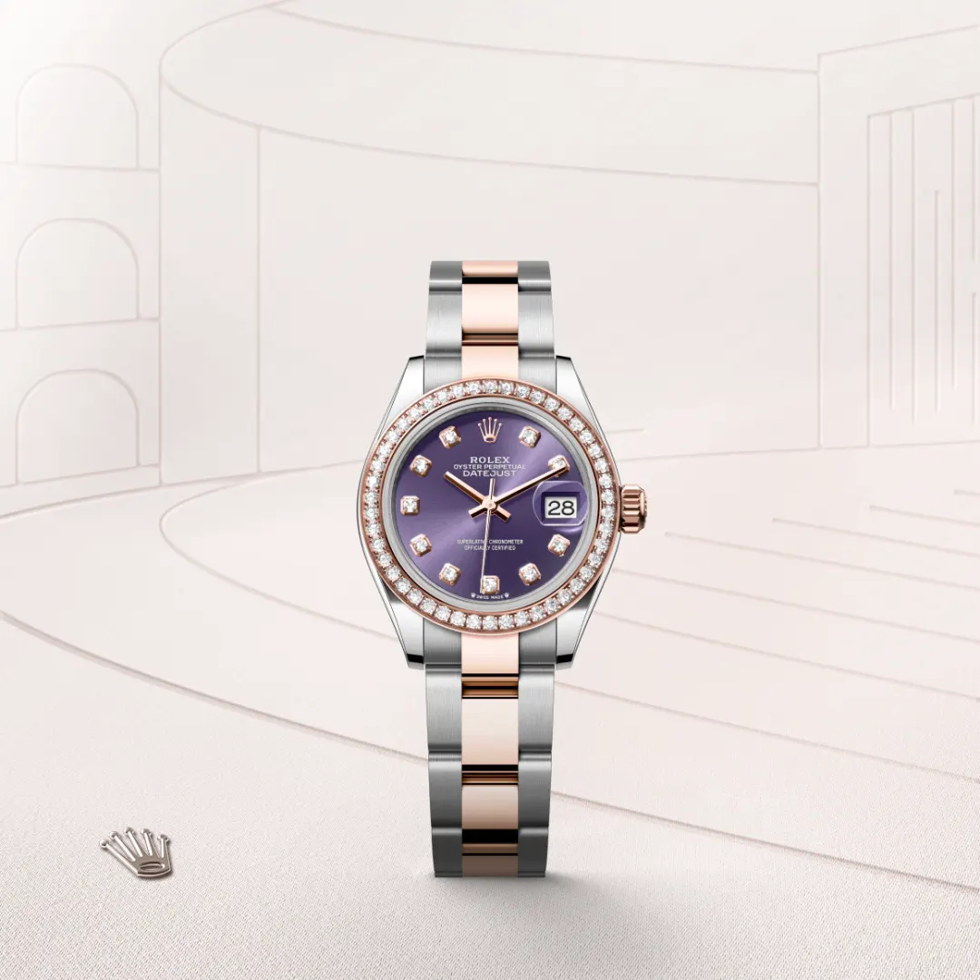 Rolex Lady-Datejust en Rolesor Everose – combinaison d’acier Oystersteel et d’or Everose M279381RBR-0016 chez Dorise Joaillier