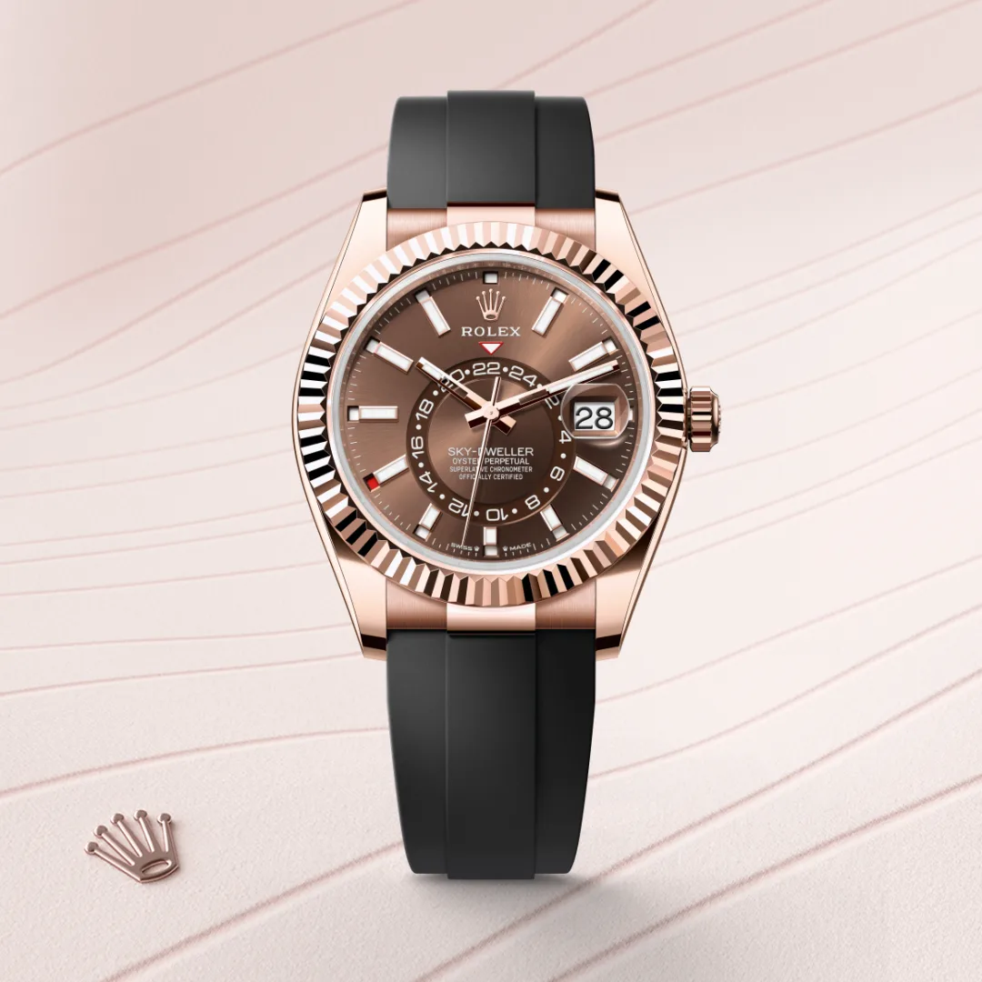 Rolex Sky-Dweller en Or Everose 18 ct M336235-0002 chez Ferret