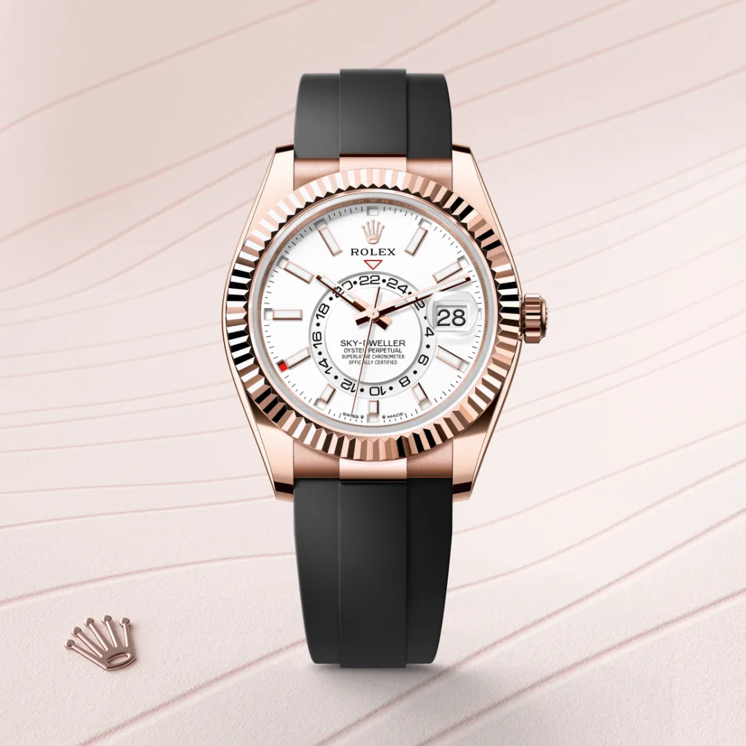 Rolex Sky-Dweller en Or Everose 18 ct M336235-0003 chez Ferret