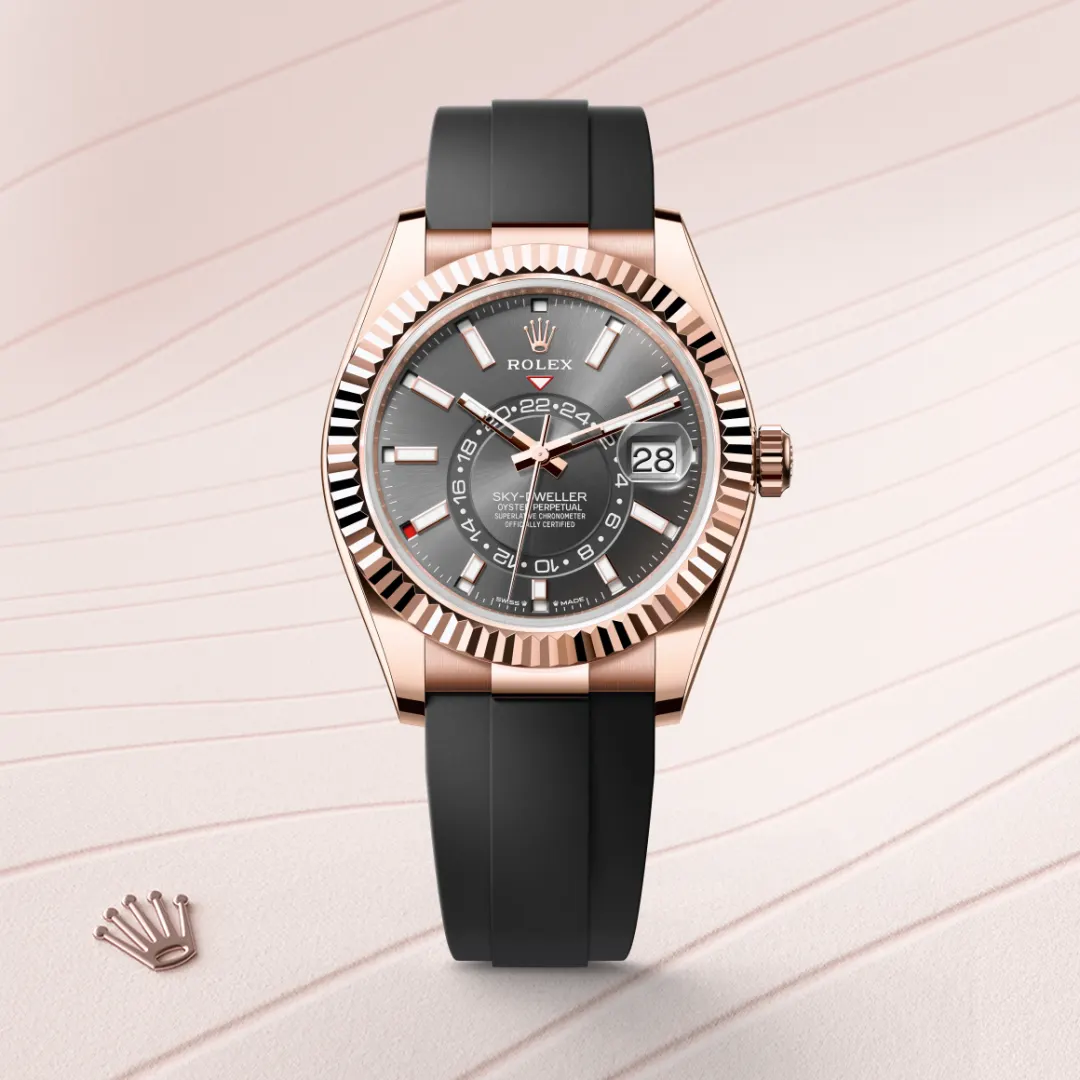 Rolex Sky-Dweller in 18 ct Everose gold M336235-0004 at Dubail