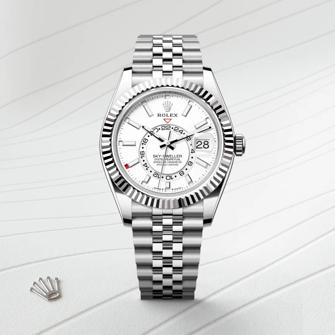 Rolex Sky-Dweller in White Rolesor - combination of Oystersteel and white gold M336934-0004 at Ferret