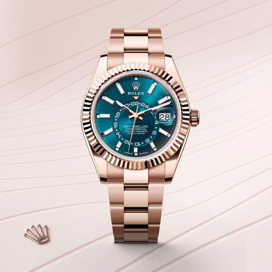 Rolex Sky-Dweller en Or Everose 18 ct M336935-0001 chez Dubail