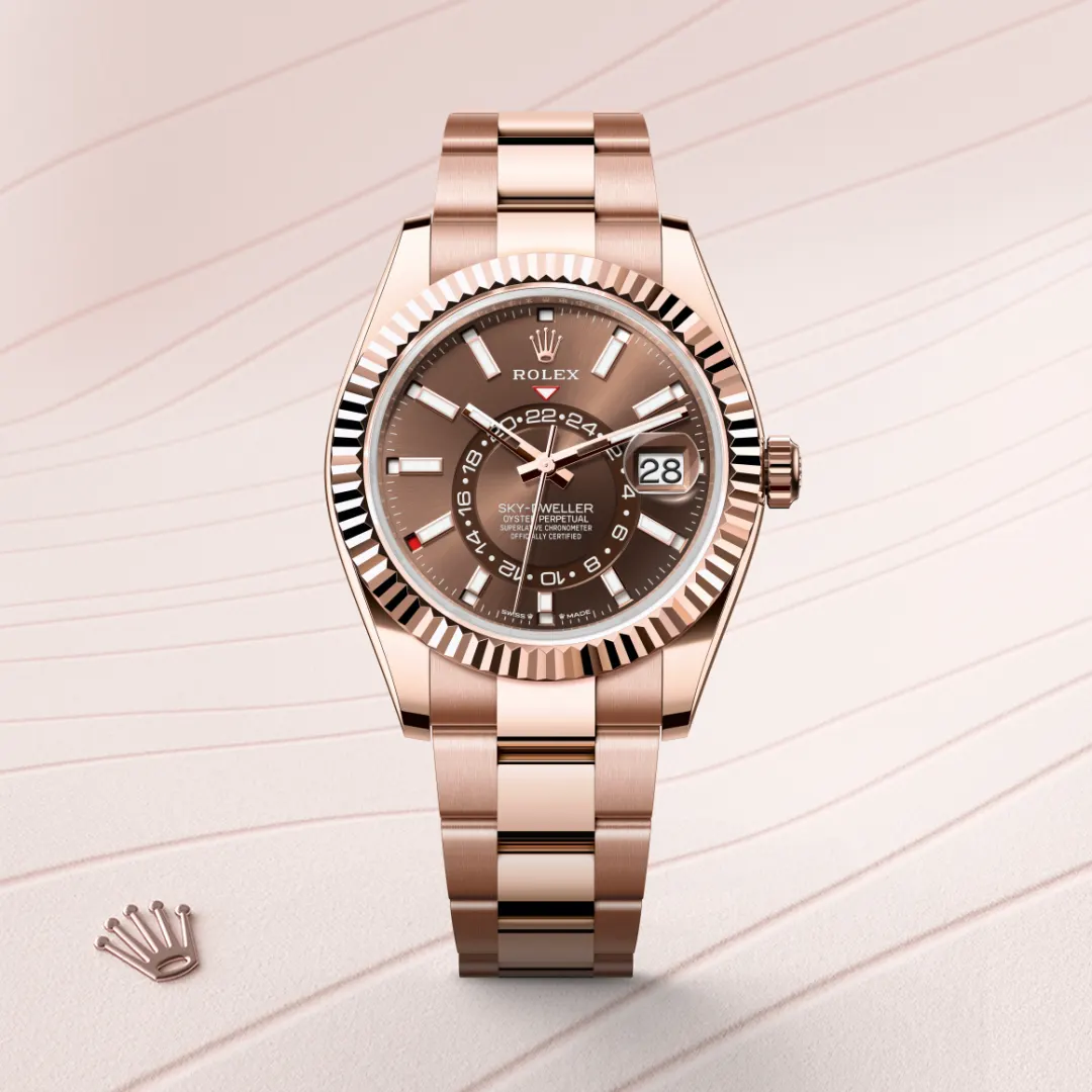 Rolex Sky-Dweller en Or Everose 18 ct M336935-0002 chez Ferret