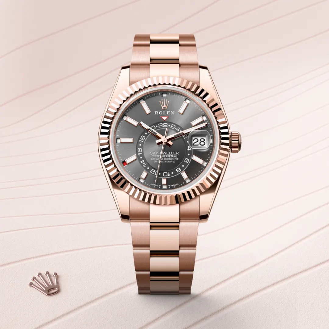 Rolex Sky-Dweller en Or Everose 18 ct M336935-0004 chez Ferret