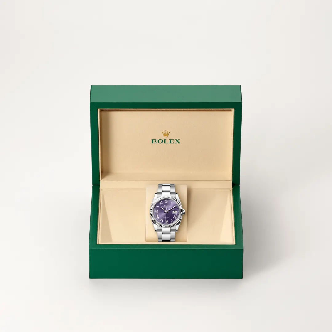 Rolex Datejust 36 in White Rolesor - combination of Oystersteel and white gold M126234-0064 at Boutique Rolex Genève