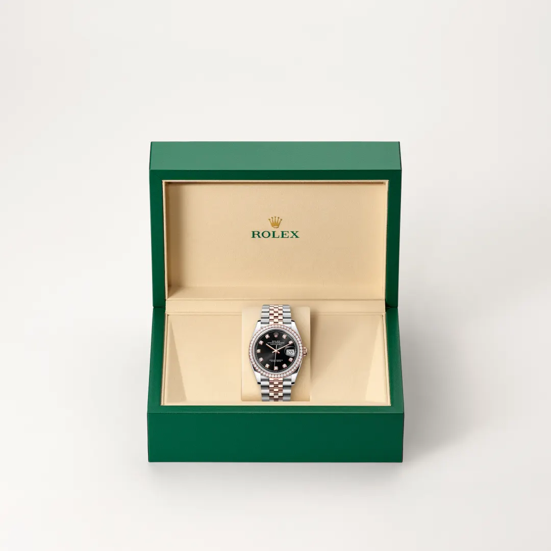 Rolex Datejust 36 in Everose Rolesor - combination of Oystersteel and Everose gold M126281RBR-0007 at Shemer Jewellers