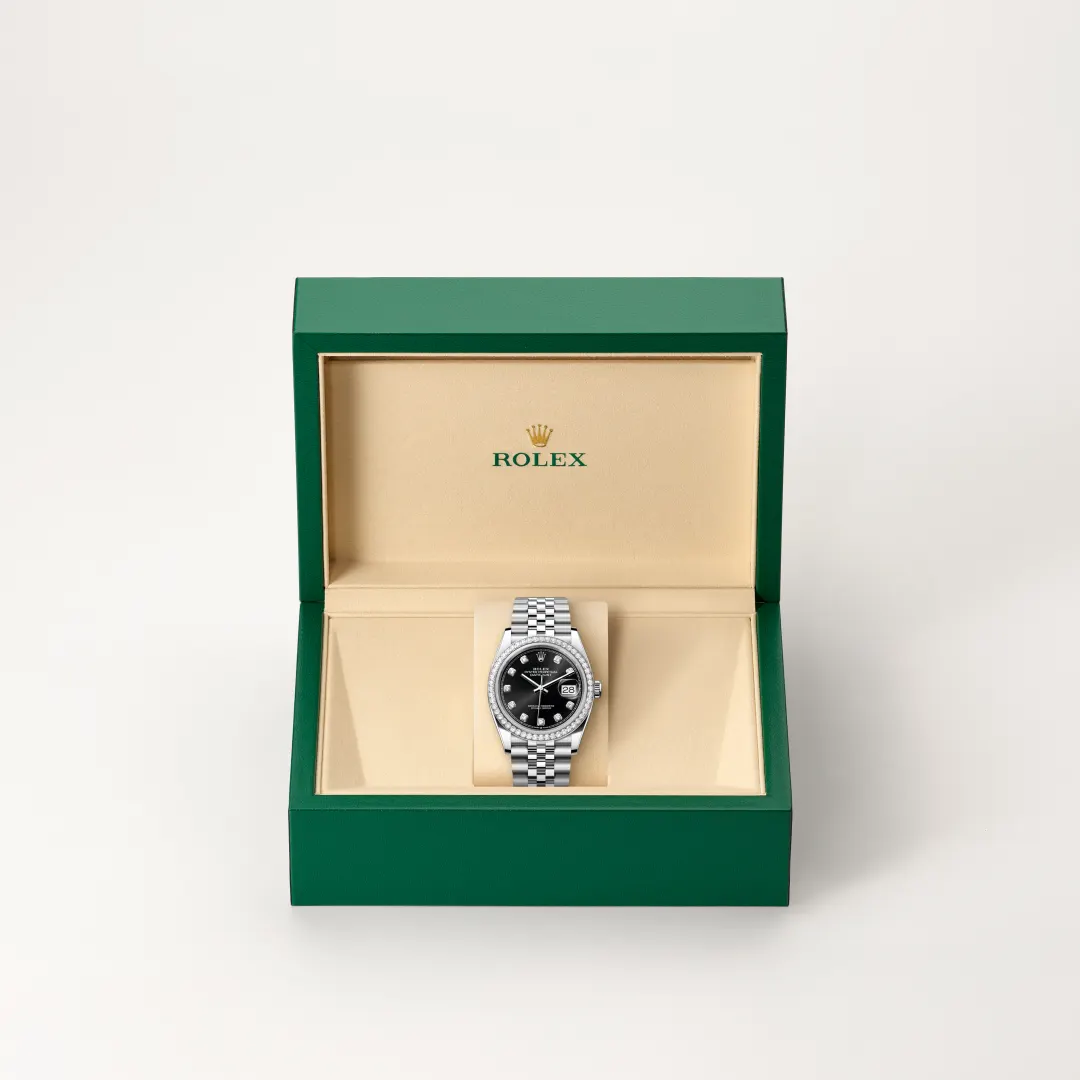 Rolex Datejust 36 in White Rolesor - combination of Oystersteel and white gold M126284RBR-0019 at Shemer Jewellers