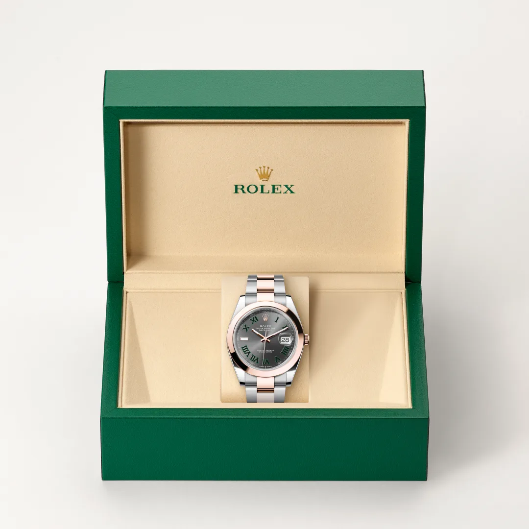 Rolex Datejust 41 in Everose Rolesor - combination of Oystersteel and Everose gold M126301-0015 at Van Deijl