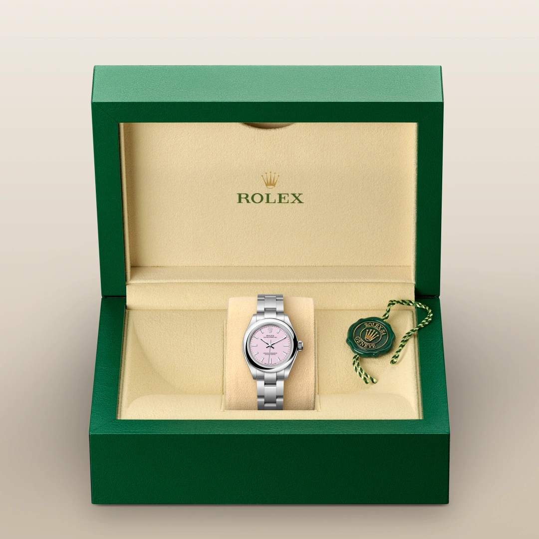 Rolex Oyster Perpetual 28 en Acier Oystersteel M276200-0009 chez Bijouterie Mornier