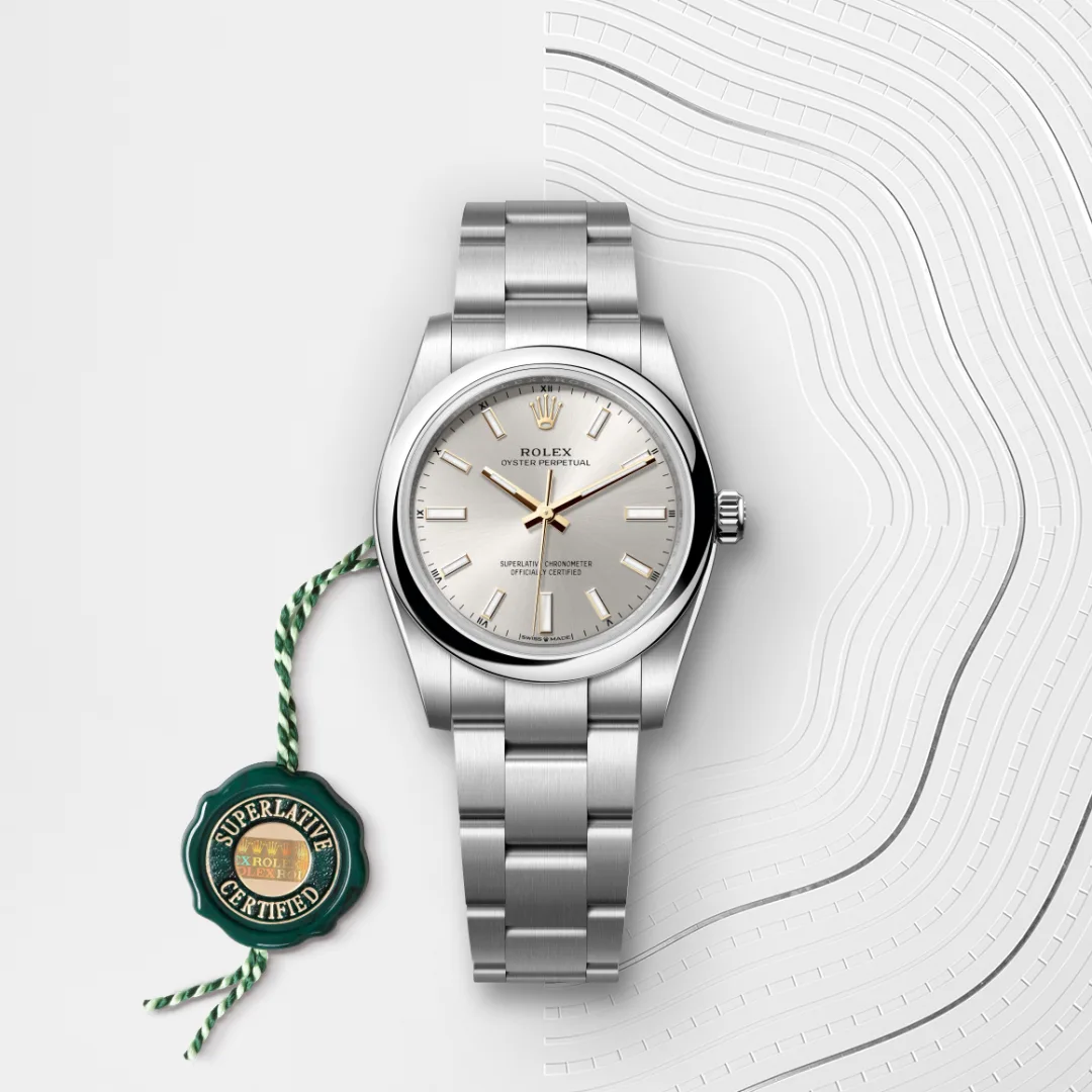 Rolex Oyster Perpetual 34 en Acier Oystersteel M124200-0001 chez Hardy