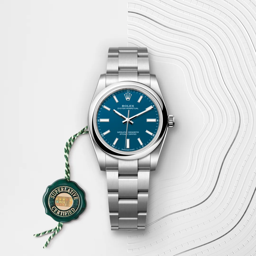 Rolex Oyster Perpetual 34 en Acier Oystersteel M124200-0011 chez Hardy
