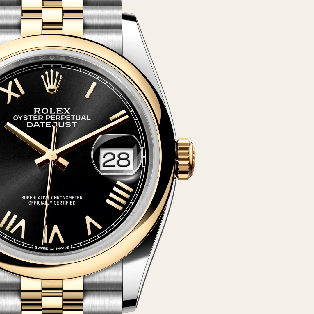 Rolex Datejust 36 in Yellow Rolesor - combination of Oystersteel and yellow gold M126203-0055 at Shemer Jewellers