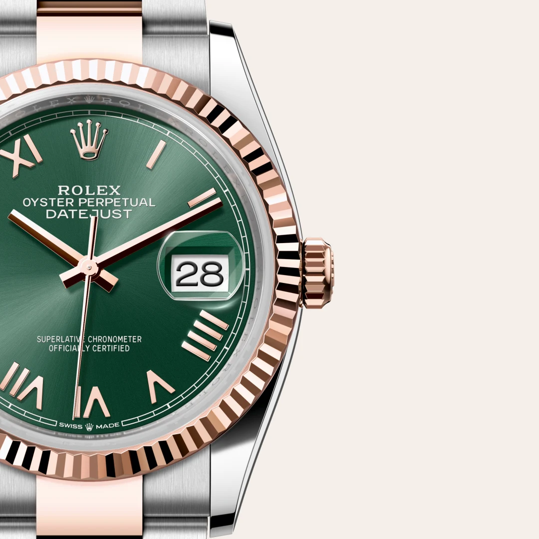Rolex Datejust 36 in Everose Rolesor - combination of Oystersteel and Everose gold M126231-0052 at Boutique Rolex Genève
