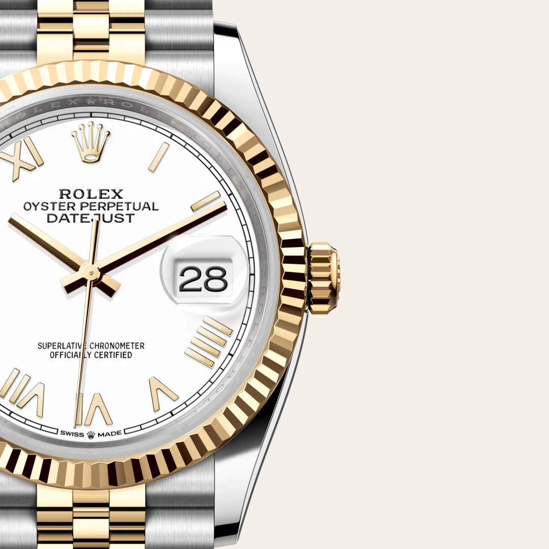 Rolex Datejust 36 in Yellow Rolesor - combination of Oystersteel and yellow gold M126233-0047 at Shemer Jewellers
