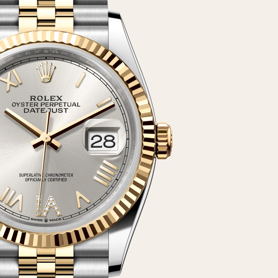 Rolex Datejust 36 in Yellow Rolesor - combination of Oystersteel and yellow gold M126233-0051 at Boutique Rolex Genève