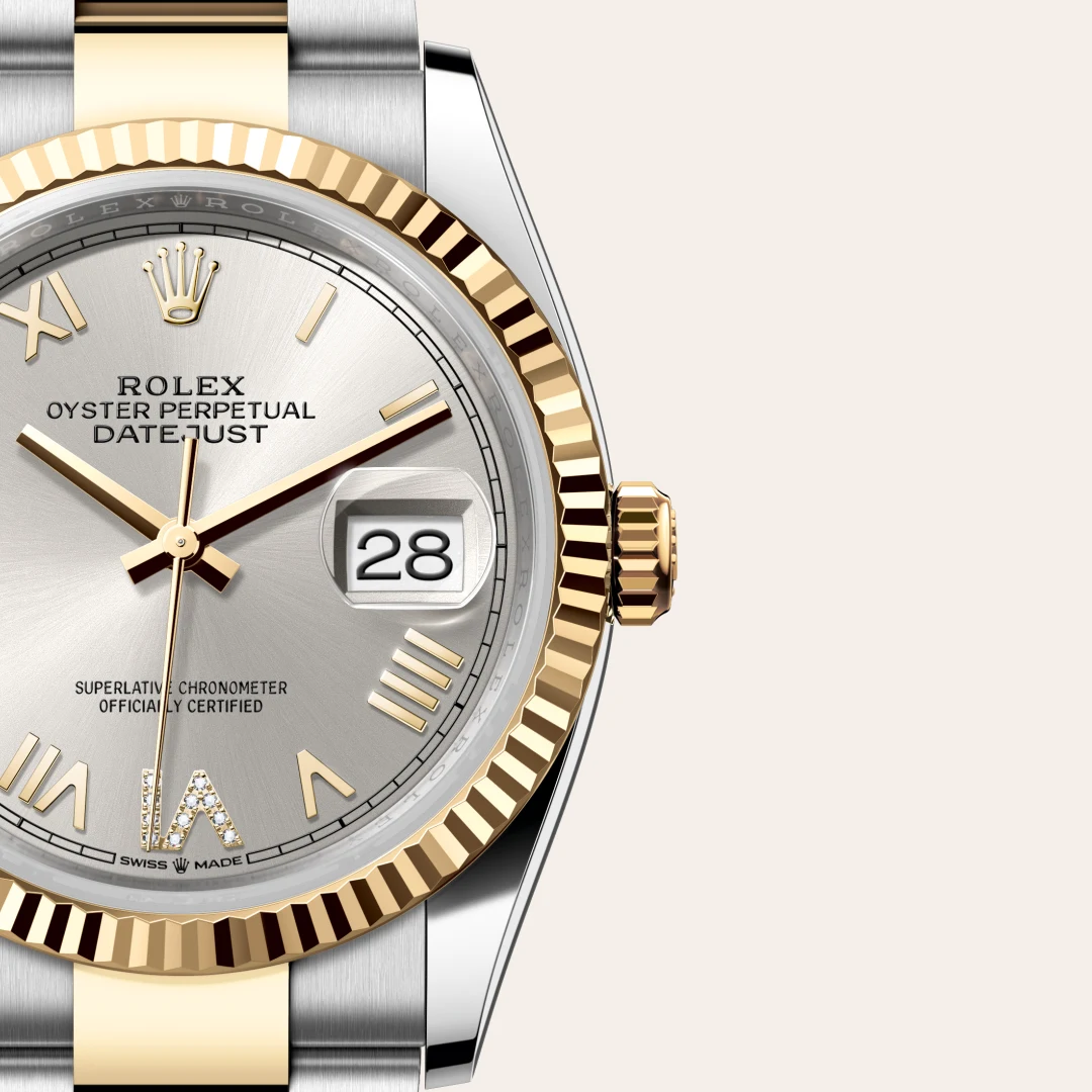 Rolex Datejust 36 in Yellow Rolesor - combination of Oystersteel and yellow gold M126233-0052 at Shemer Jewellers