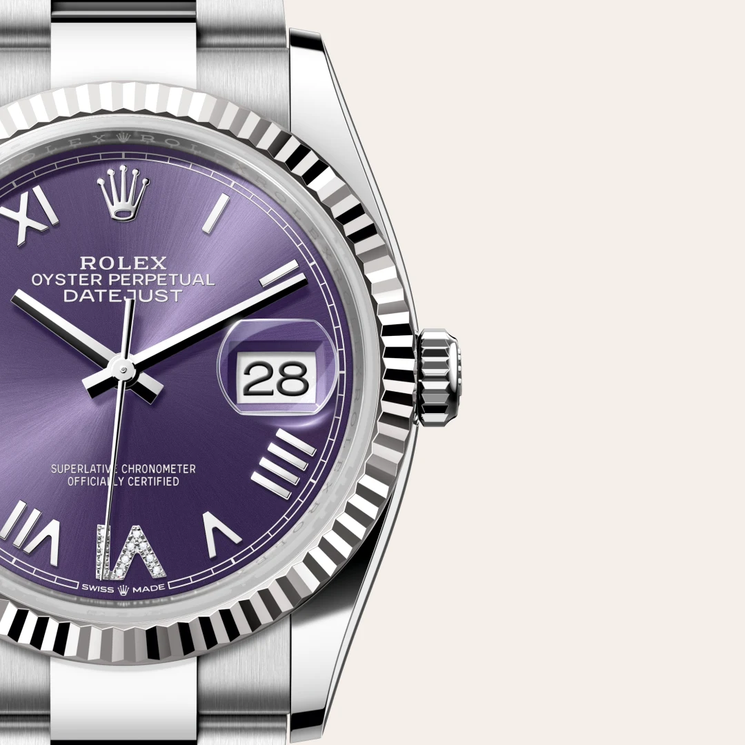Rolex Datejust 36 in White Rolesor - combination of Oystersteel and white gold M126234-0064 at Boutique Rolex Genève