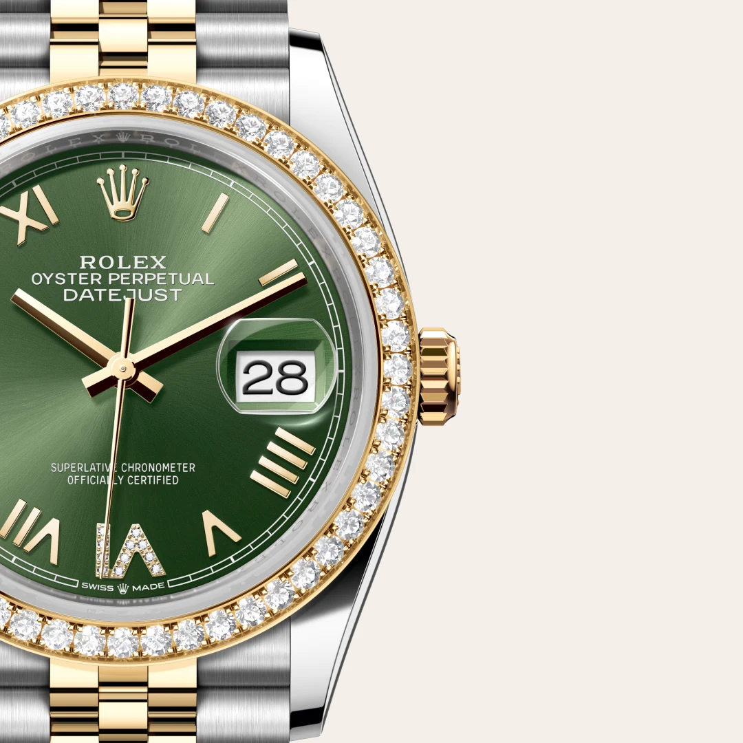 Rolex Datejust 36 in Yellow Rolesor - combination of Oystersteel and yellow gold M126283RBR-0035 at Shemer Jewellers