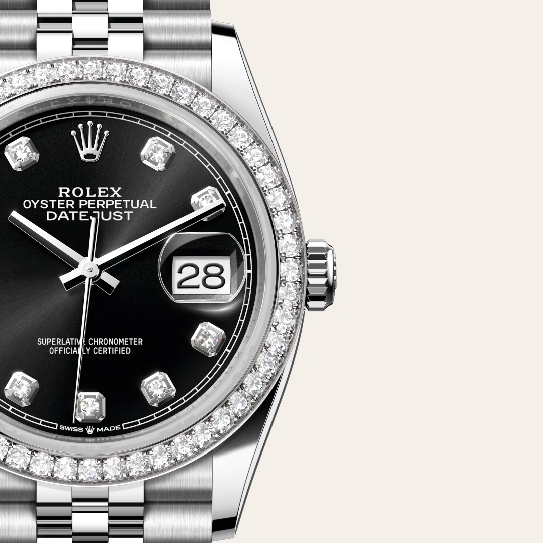 Rolex Datejust 36 in White Rolesor - combination of Oystersteel and white gold M126284RBR-0019 at Shemer Jewellers