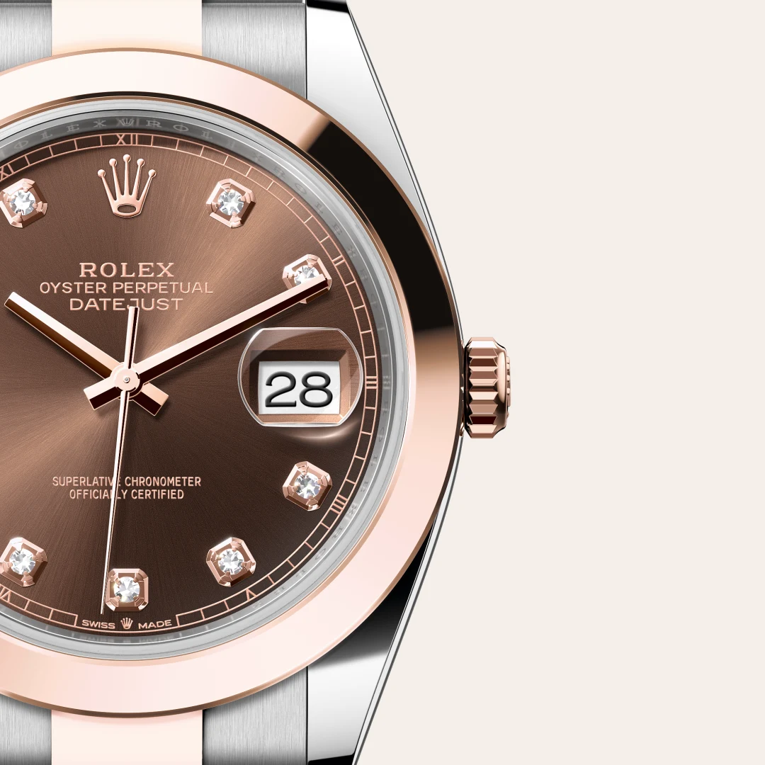 Rolex Datejust 41 in Everose Rolesor - combination of Oystersteel and Everose gold M126301-0003 at Boutique Rolex Genève
