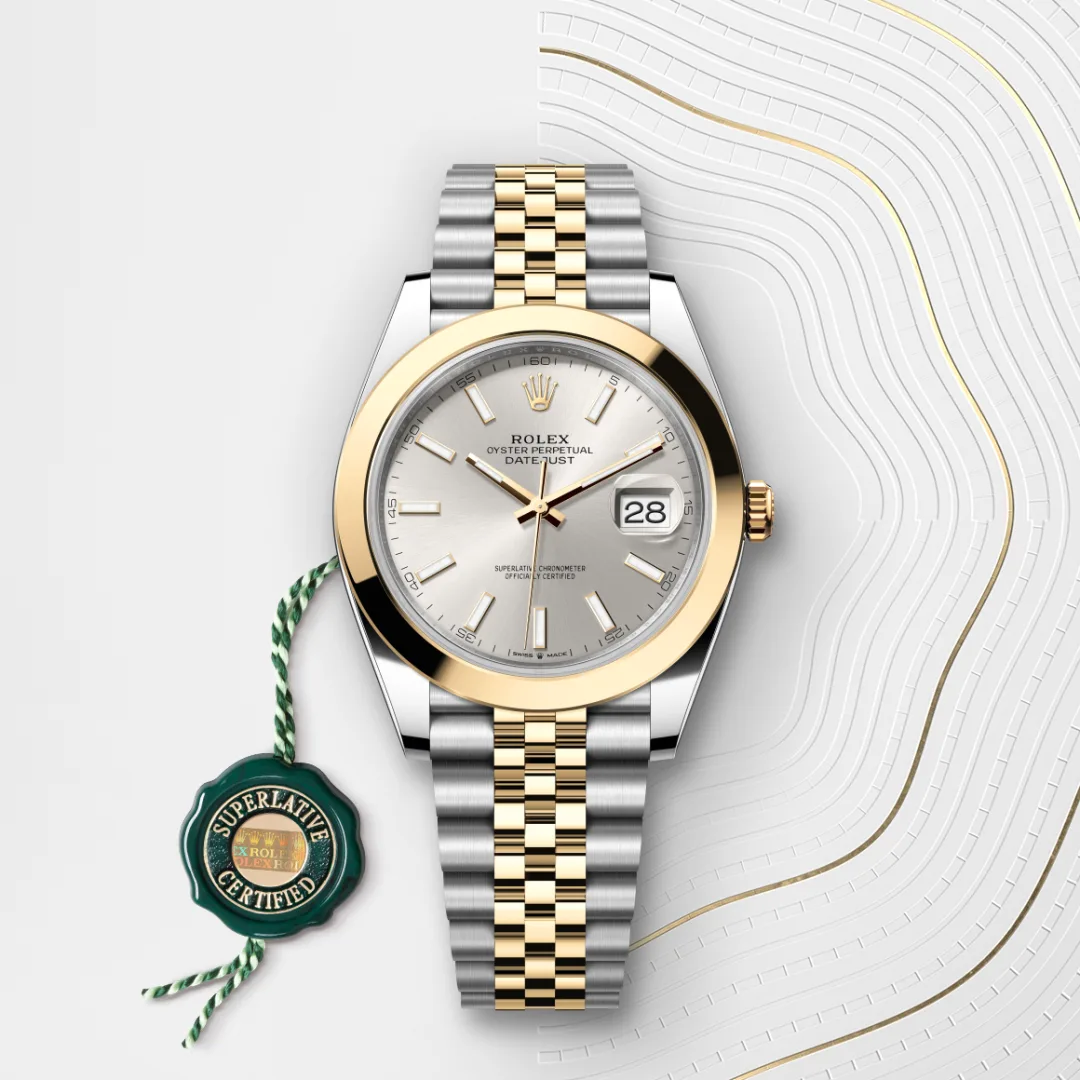 Rolex Datejust 41 en Rolesor jaune – combinaison d’acier Oystersteel et d’or jaune M126303-0002 chez Dubail