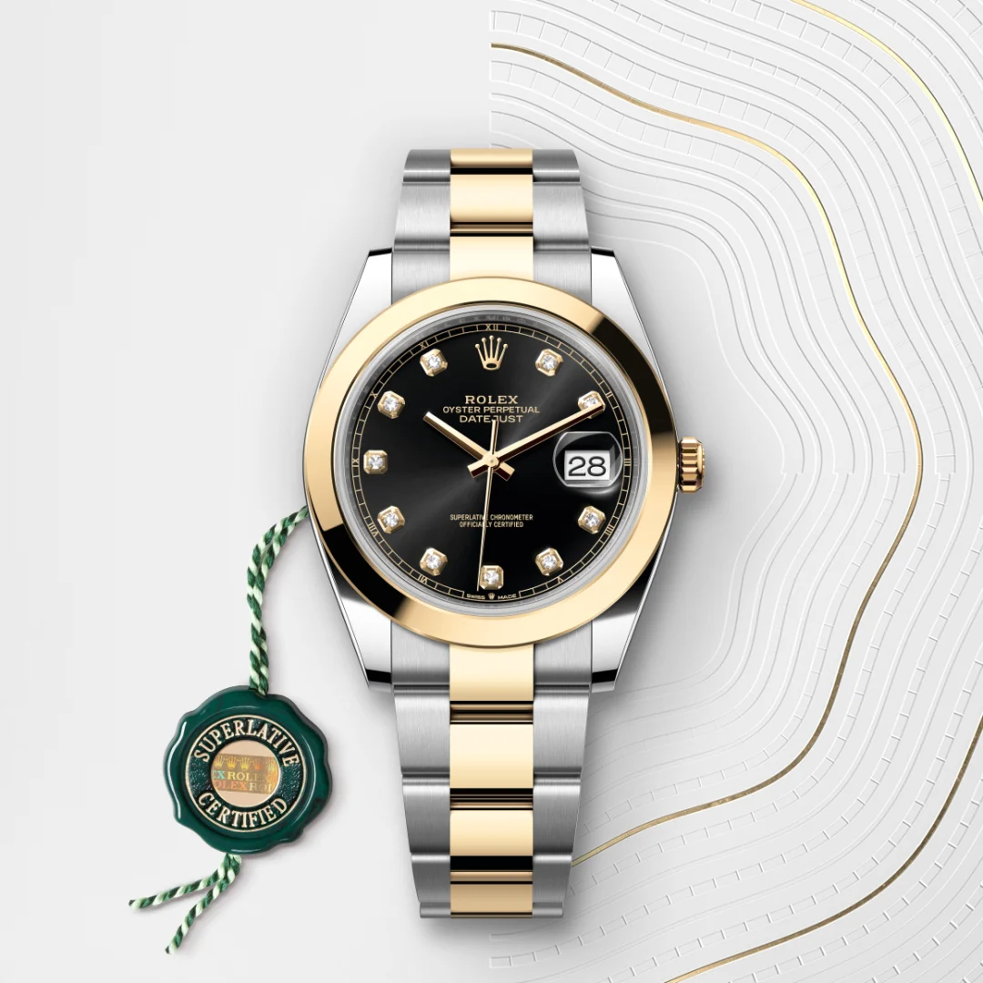 Rolex Datejust 41 en Rolesor jaune – combinaison d’acier Oystersteel et d’or jaune M126303-0005 chez Maison Prieur