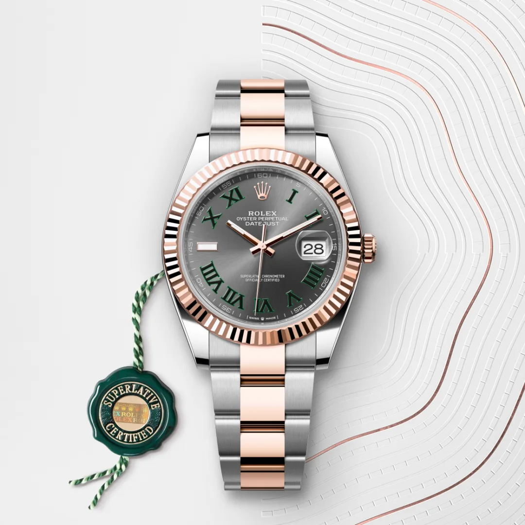Rolex Datejust 41 en Rolesor Everose – combinaison d’acier Oystersteel et d’or Everose M126331-0015 chez Raynal
