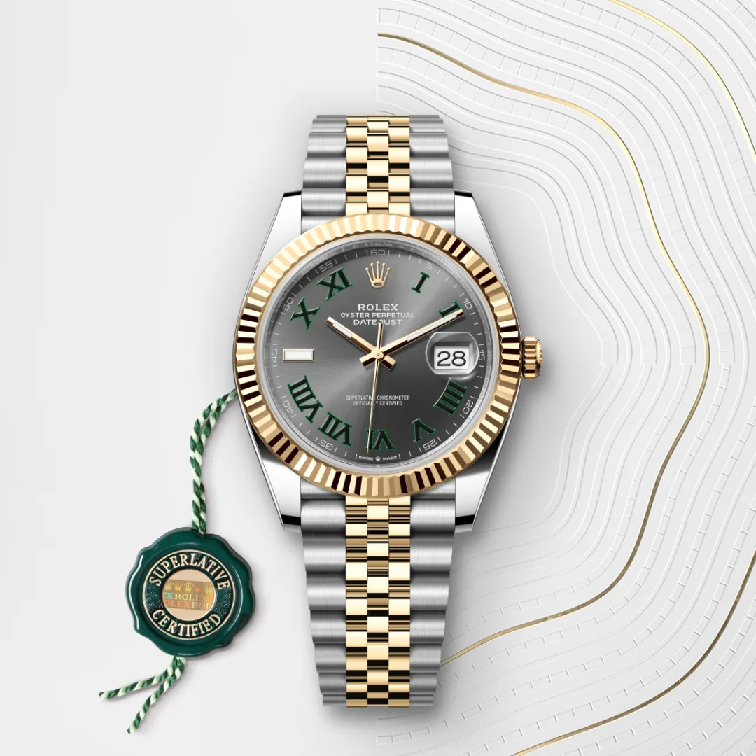 Rolex Datejust 41 en Rolesor jaune – combinaison d’acier Oystersteel et d’or jaune M126333-0020 chez Hardy