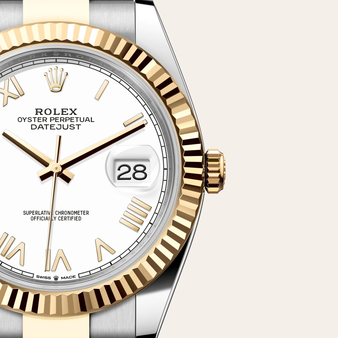Rolex Datejust 41 in Yellow Rolesor - combination of Oystersteel and yellow gold M126333-0025 at Boutique Rolex Genève