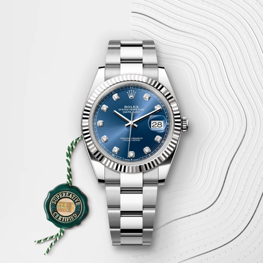 Rolex Datejust 41 en Rolesor gris – combinaison d’acier Oystersteel et d’or gris M126334-0015 chez Lassaussois