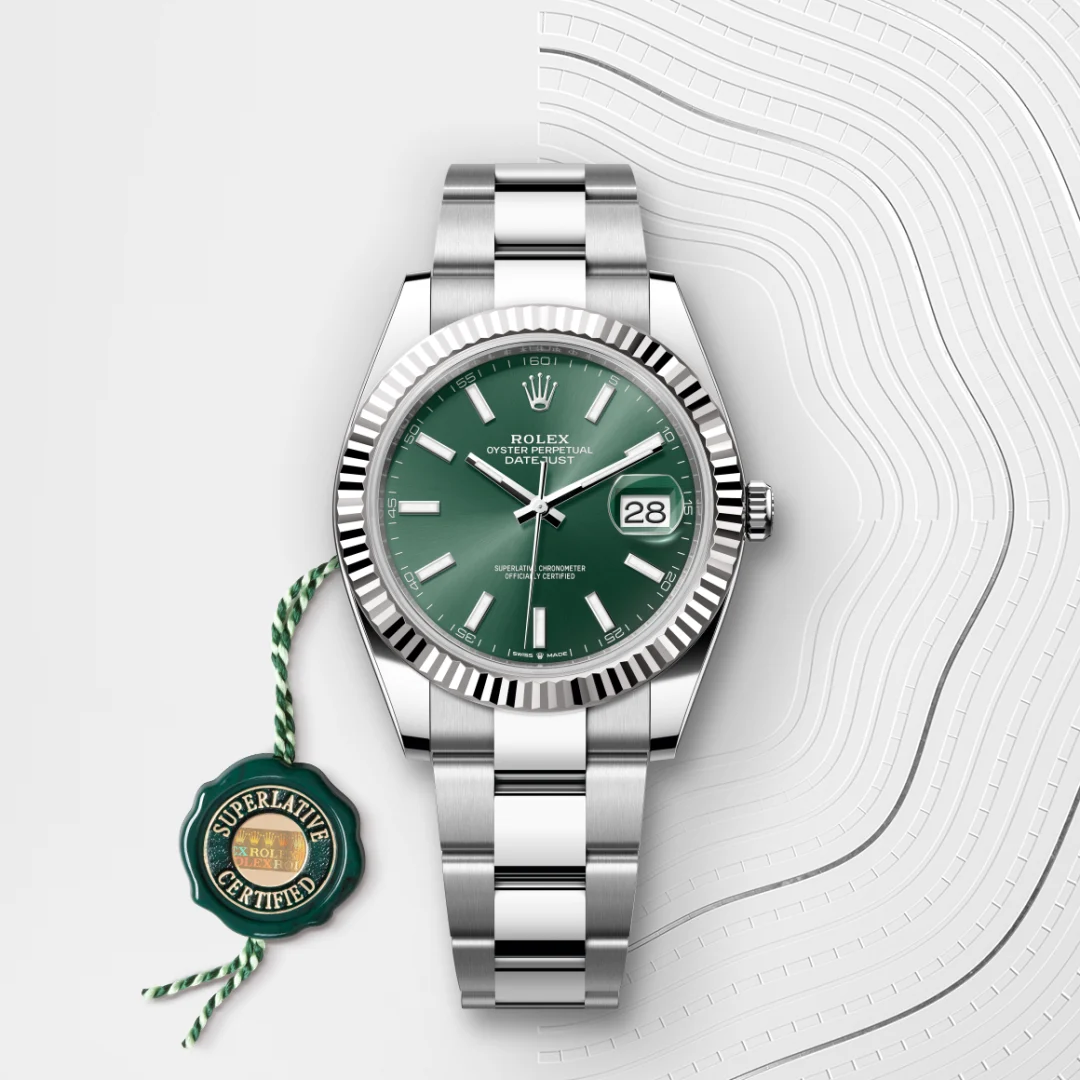 Rolex Datejust 41 en Rolesor gris – combinaison d’acier Oystersteel et d’or gris M126334-0027 chez Lombard Joaillier