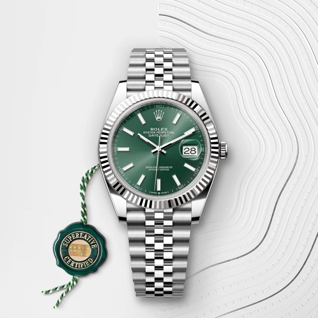 Rolex Datejust 41 en Rolesor gris – combinaison d’acier Oystersteel et d’or gris M126334-0028 chez Veron Roques