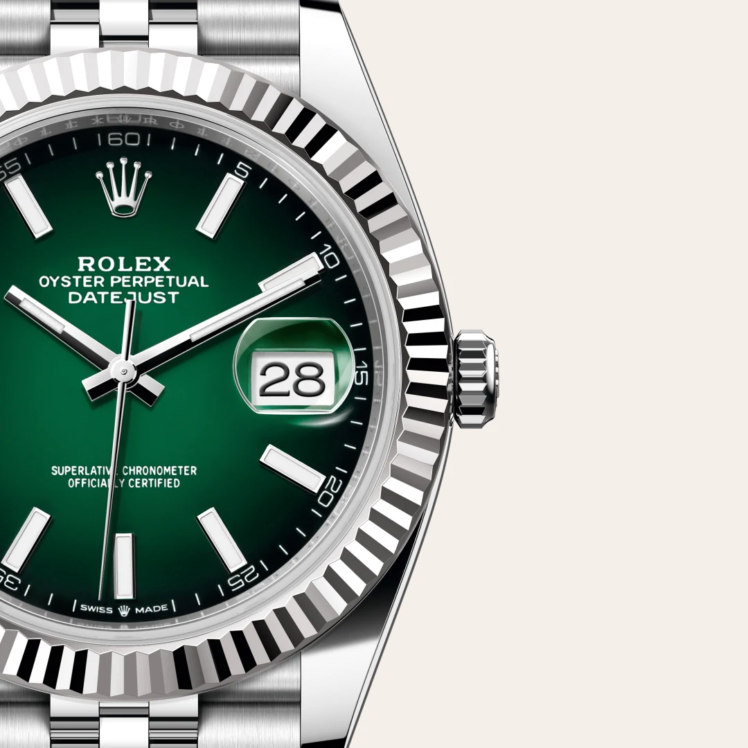 Rolex Datejust 41 in White Rolesor - combination of Oystersteel and white gold M126334-0034 at Boutique Rolex Genève