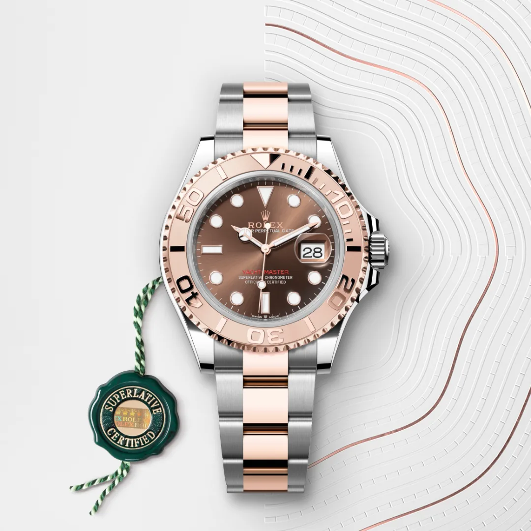Rolex Yacht-Master 40 en Rolesor Everose – combinaison d’acier Oystersteel et d’or Everose M126621-0001 chez Hardy