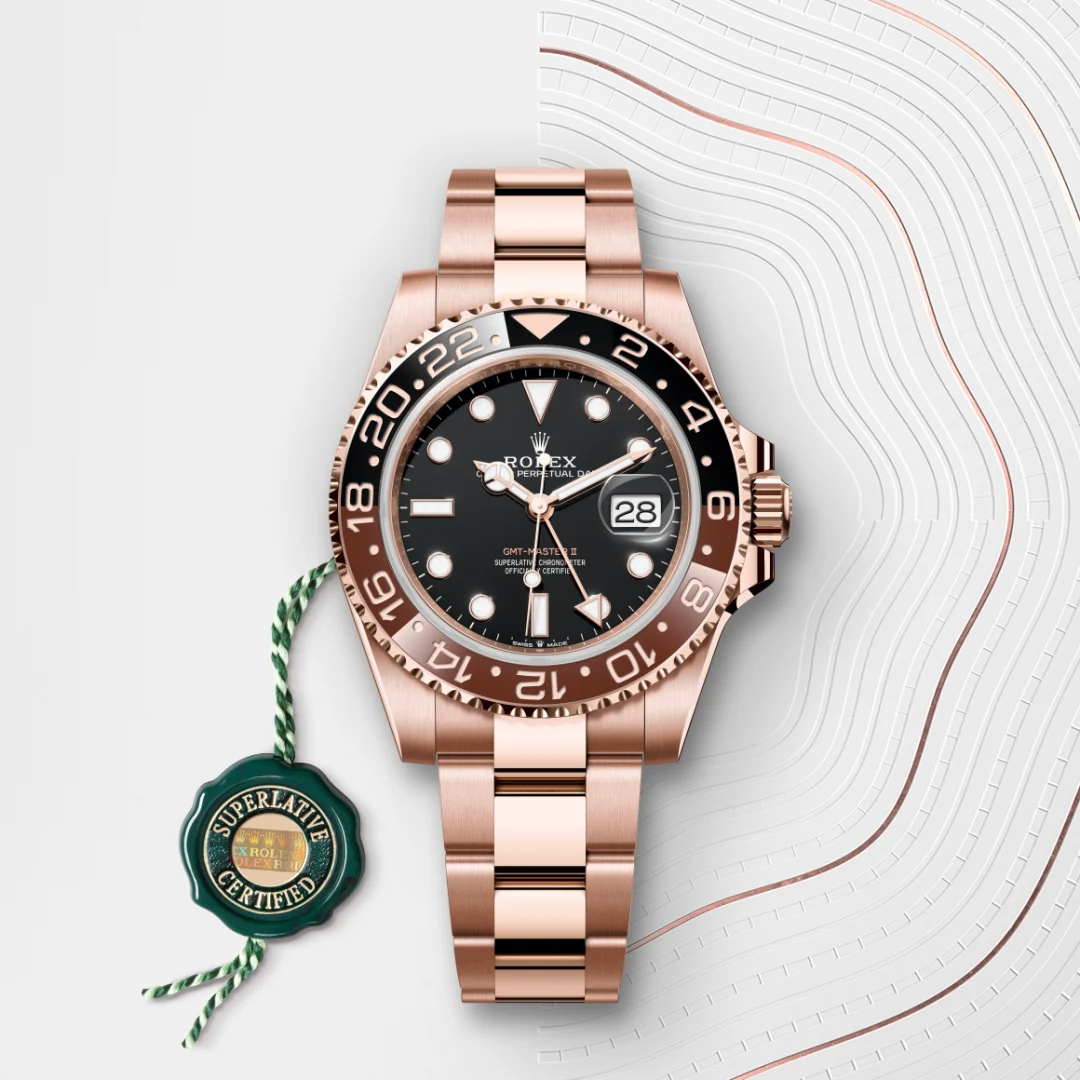 Rolex GMT-Master II en Or Everose 18 ct M126715CHNR-0001 chez Dubail