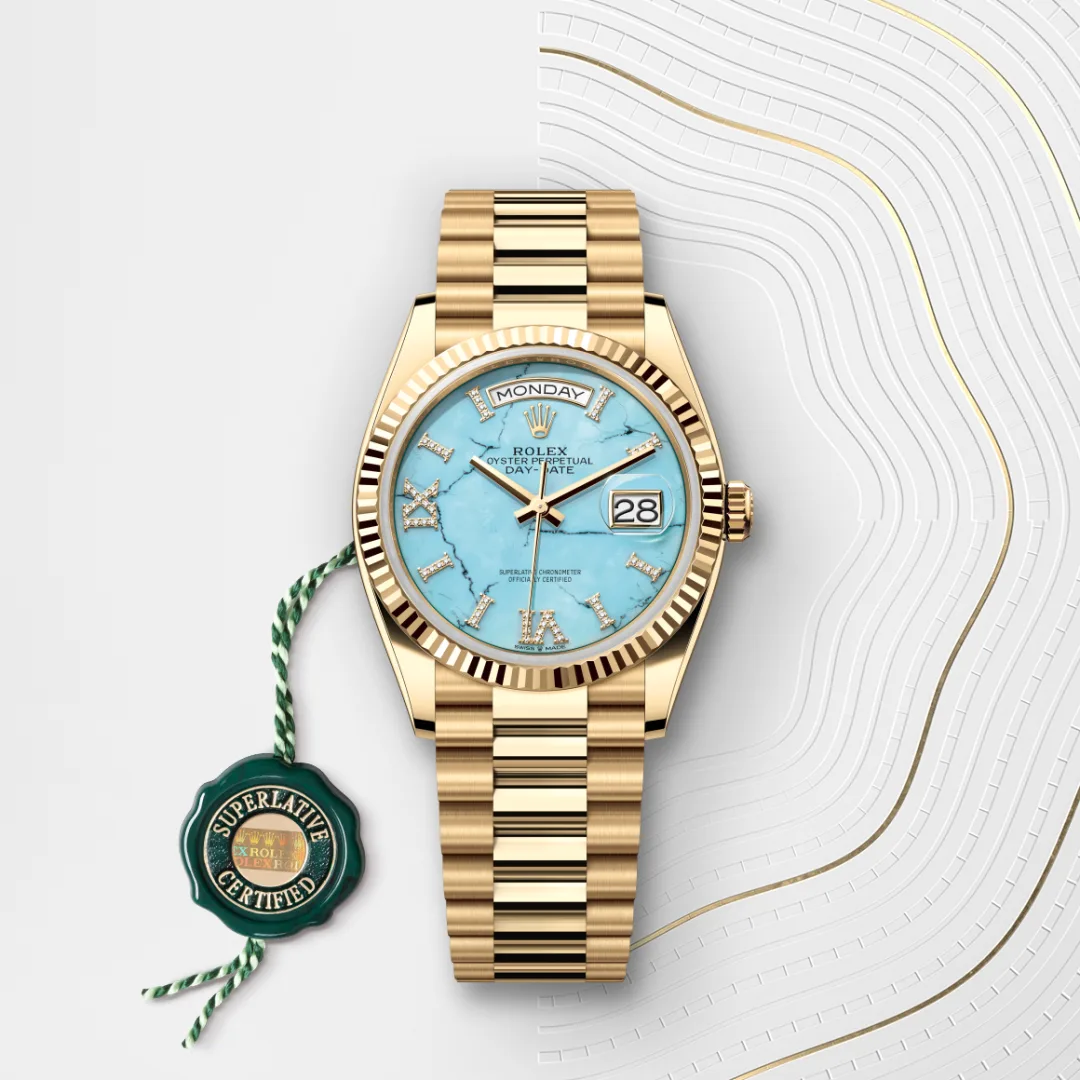 Rolex Day-Date 36 en Or jaune 18 ct M128238-0071 chez Lombard Joaillier
