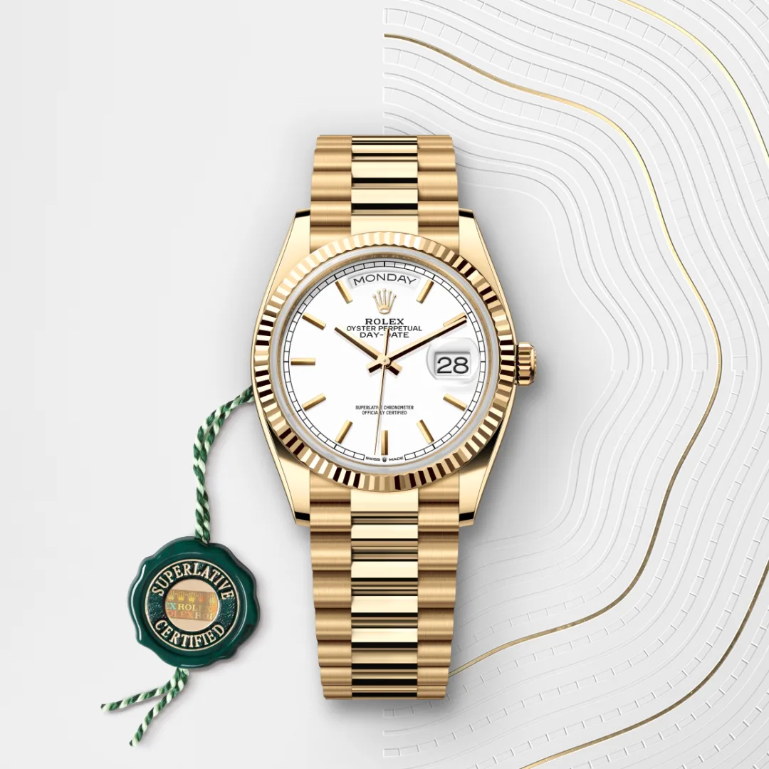 Rolex Day-Date 36 en Or jaune 18 ct M128238-0081 chez Dubail