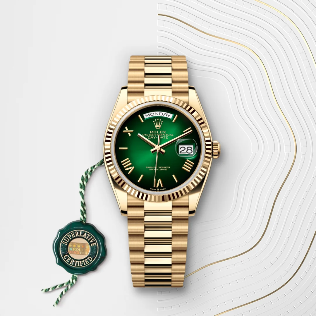 Rolex Day-Date 36 en Or jaune 18 ct M128238-0118 chez Dorise Joaillier
