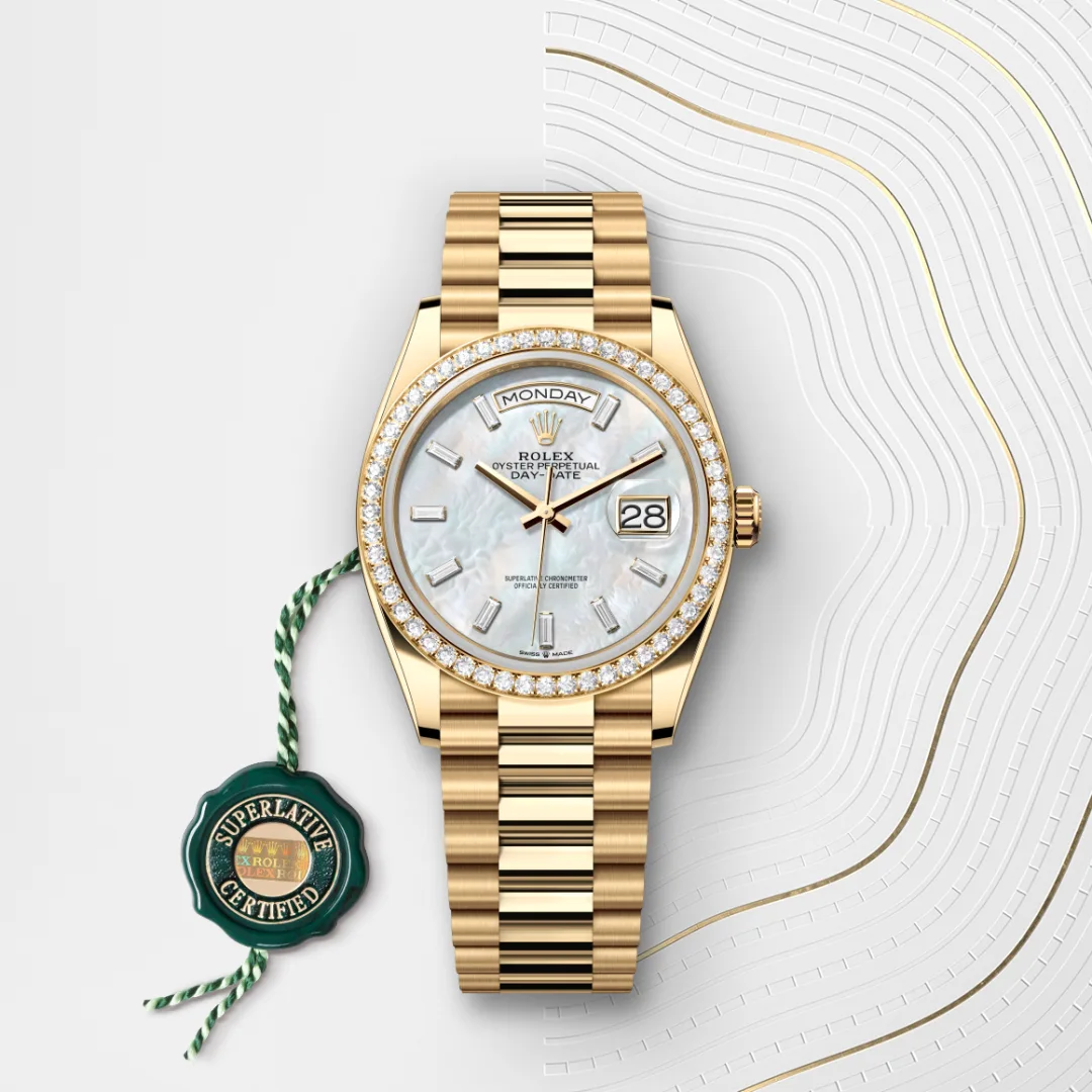 Rolex Day-Date 36 en Or jaune 18 ct M128348RBR-0070 chez Dubail