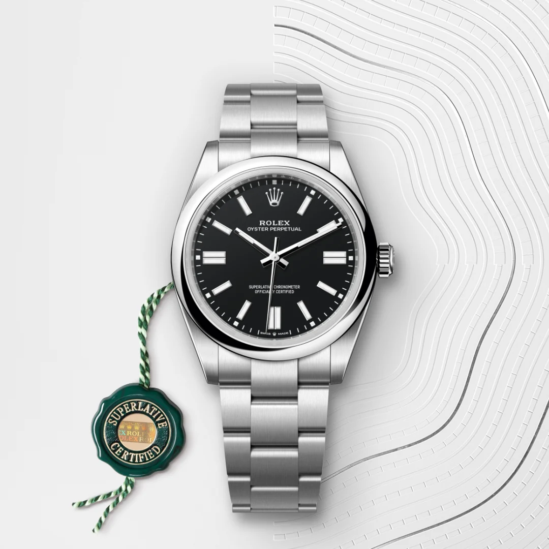 Rolex Oyster Perpetual 41 en Acier Oystersteel M134300-0008 chez Bijouterie Mornier