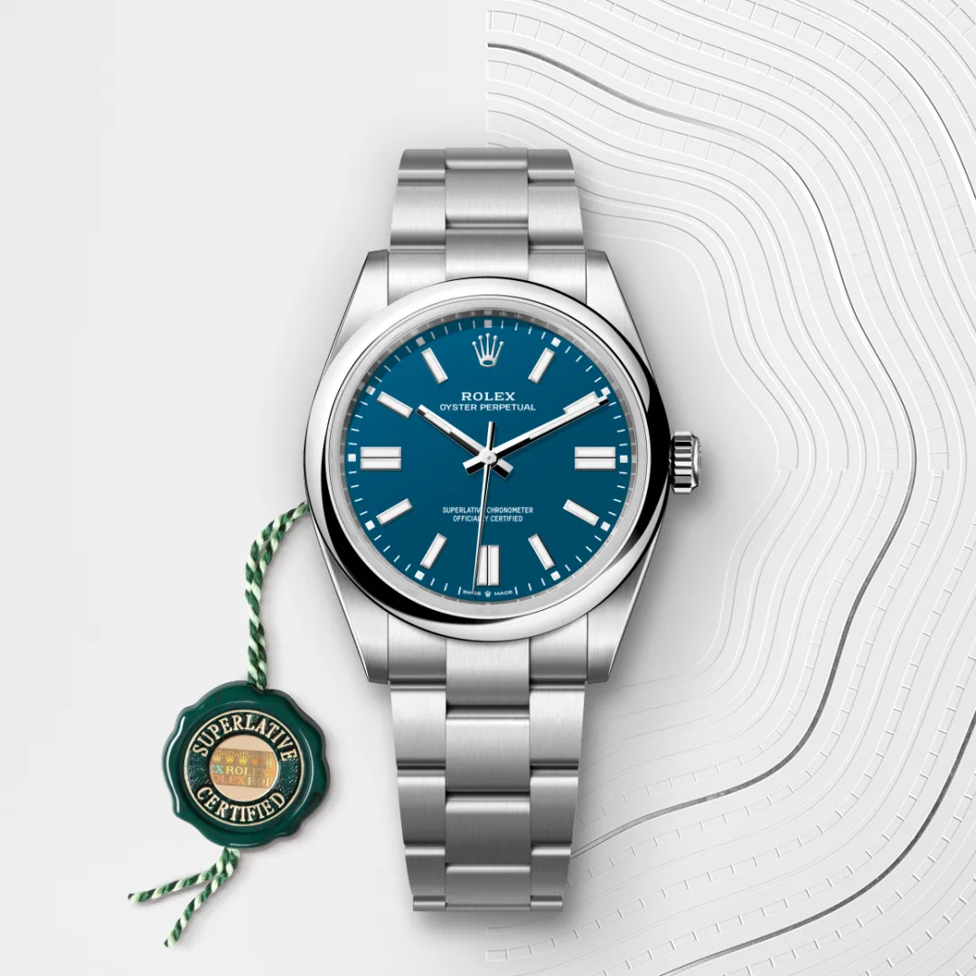 Rolex Oyster Perpetual 41 en Acier Oystersteel M134300-0009 chez Bijouterie Mornier