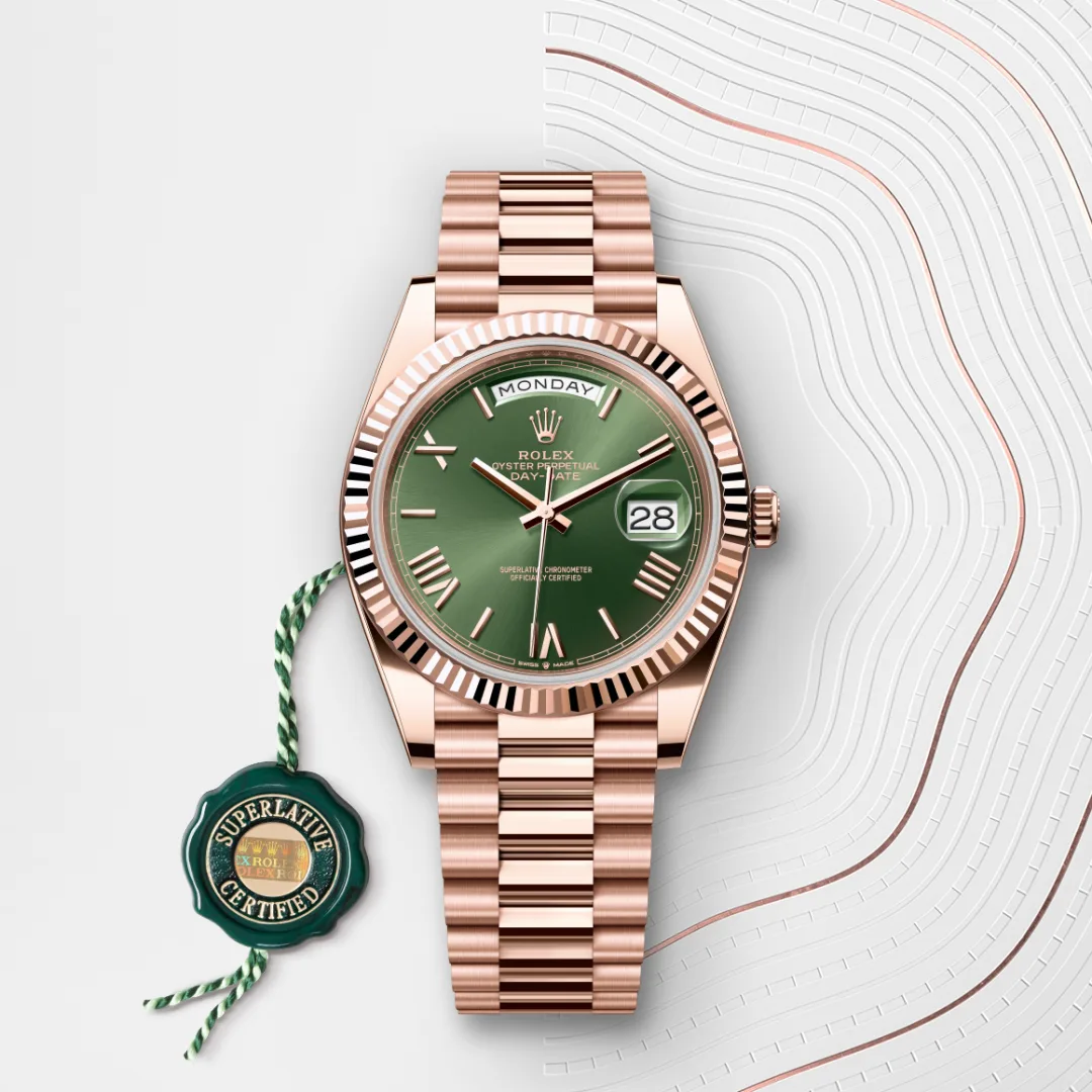 Rolex Day-Date 40 en Or Everose 18 ct M228235-0025 chez Hardy