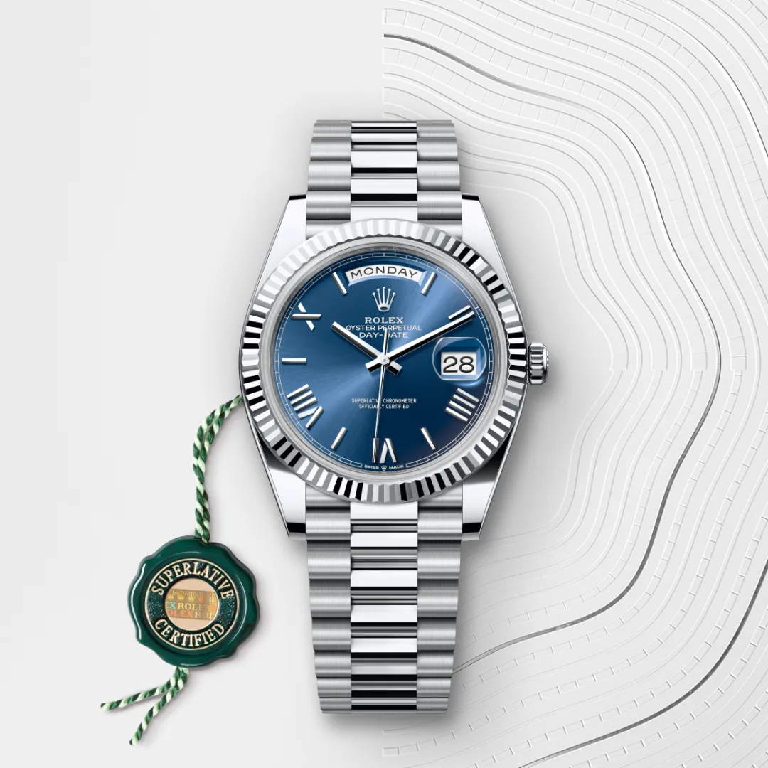 Rolex Day-Date 40 en Platine M228236-0007 chez Lombard Joaillier
