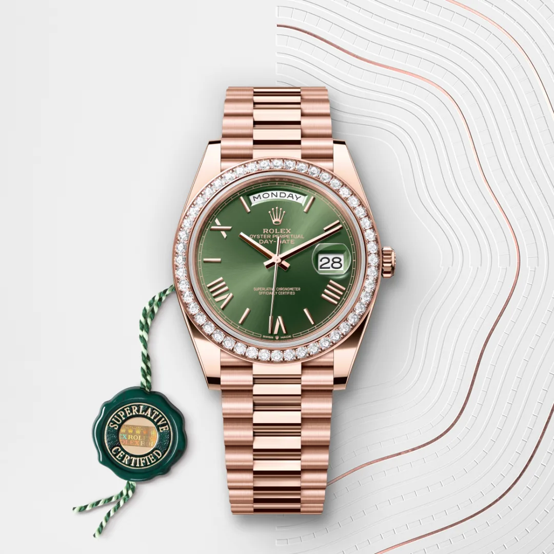 Rolex Day-Date 40 en Or Everose 18 ct M228345RBR-0011 chez Raynal