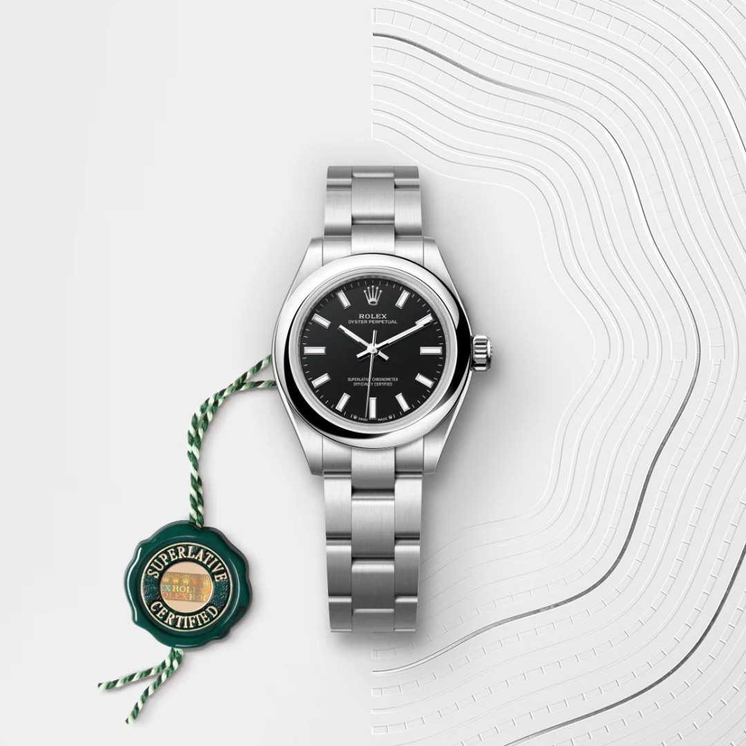 Rolex Oyster Perpetual 28 en Acier Oystersteel M276200-0010 chez Dubail
