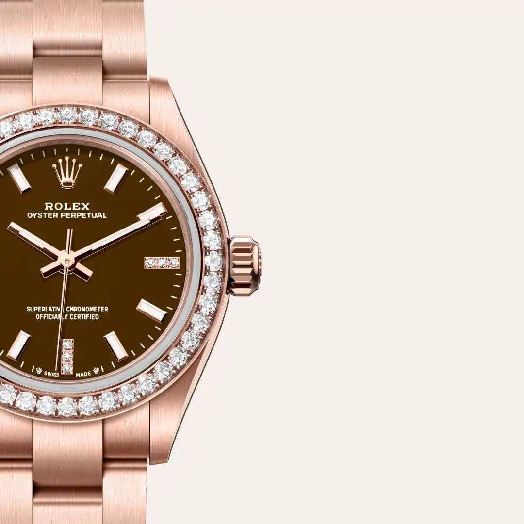 Rolex Oyster Perpetual 28 en Or Everose 18 ct M276245RBR-0002 chez Boutique Rolex Genève