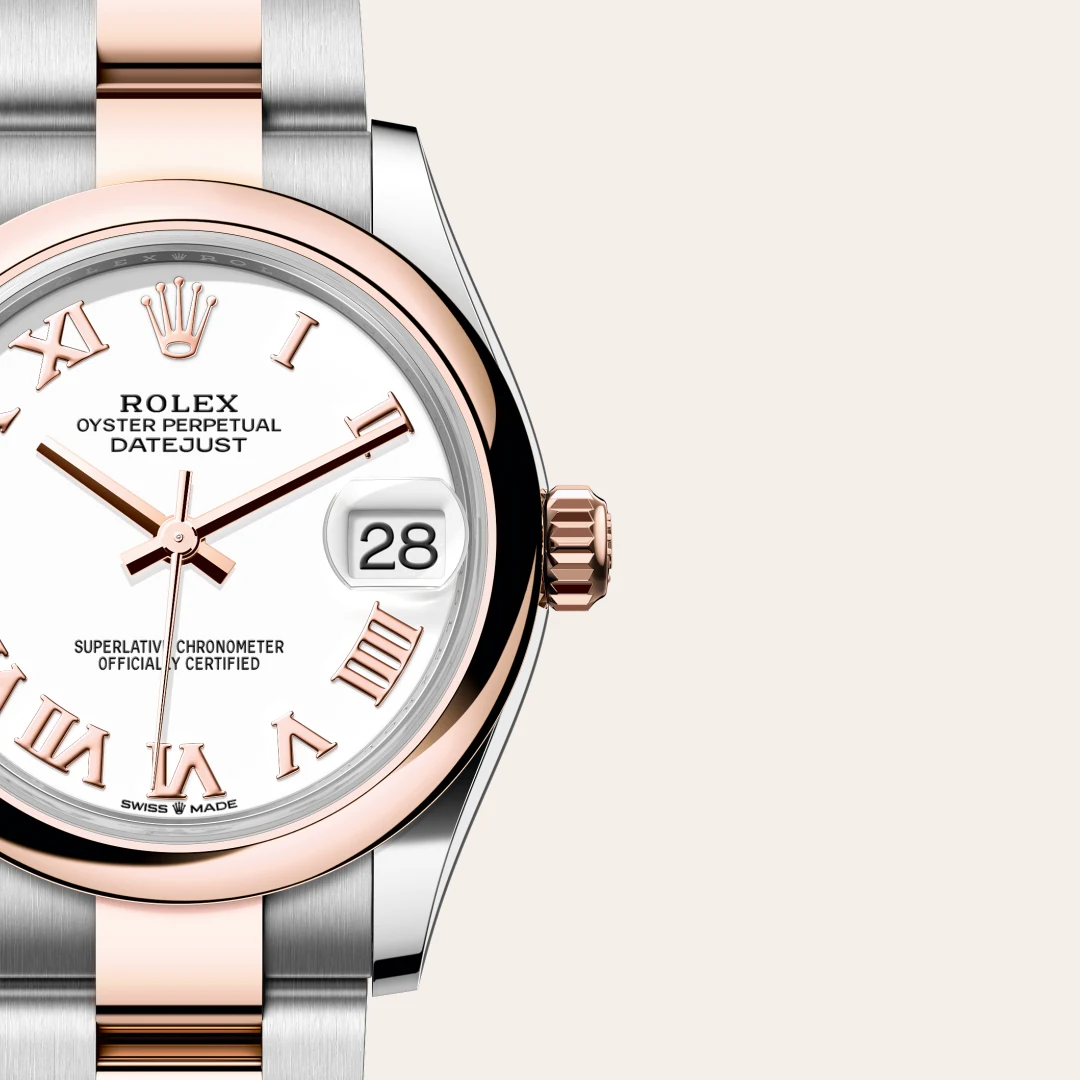 Rolex Datejust 31 in Everose Rolesor - combination of Oystersteel and Everose gold M278241-0001 at Boutique Rolex Genève