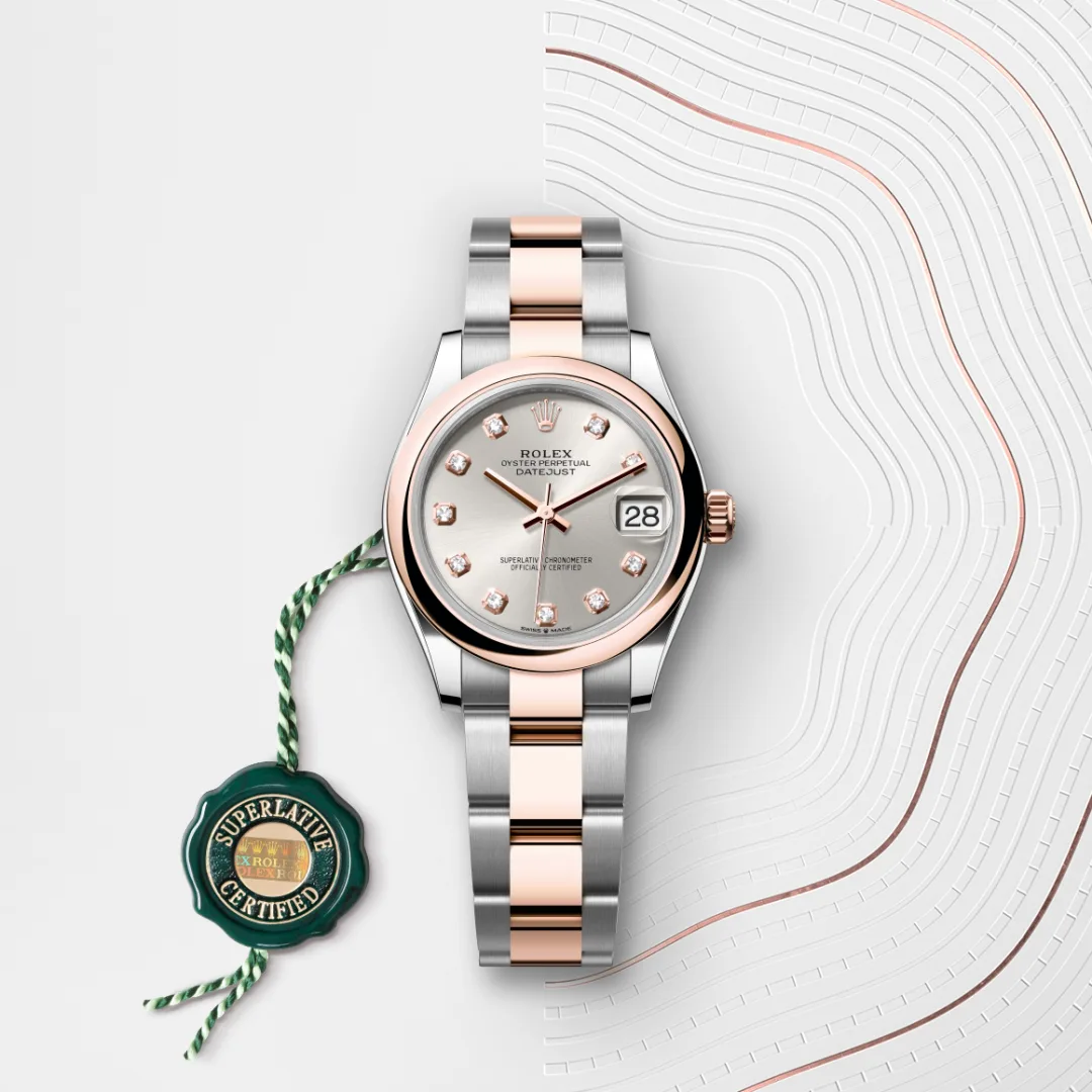 Rolex Datejust 31 en Rolesor Everose – combinaison d’acier Oystersteel et d’or Everose M278241-0015 chez Maison Prieur