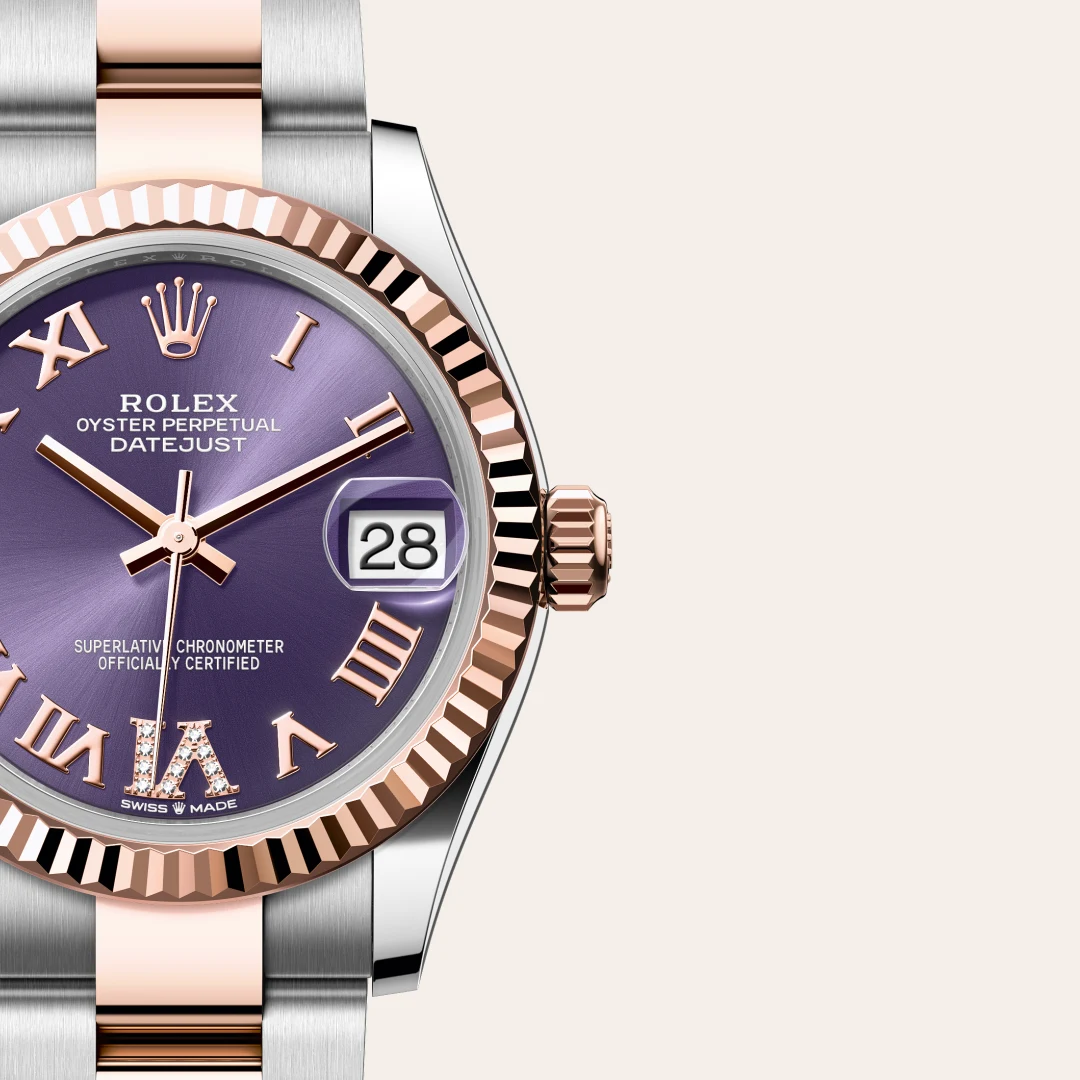 Rolex Datejust 31 in Everose Rolesor - combination of Oystersteel and Everose gold M278271-0019 at Boutique Rolex Genève